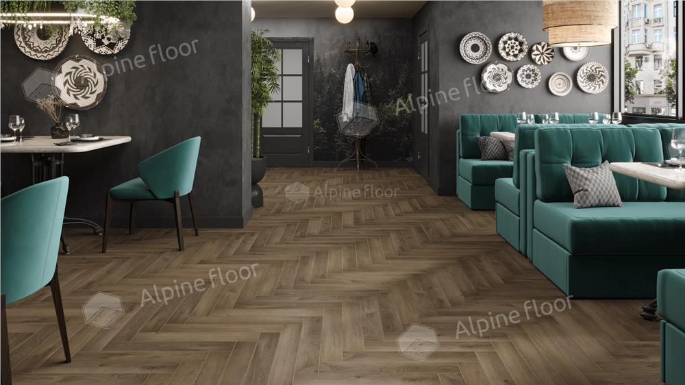 Ламинат Alpine Floor Herringbone 12 Pro LF106-11 Дуб Анжу